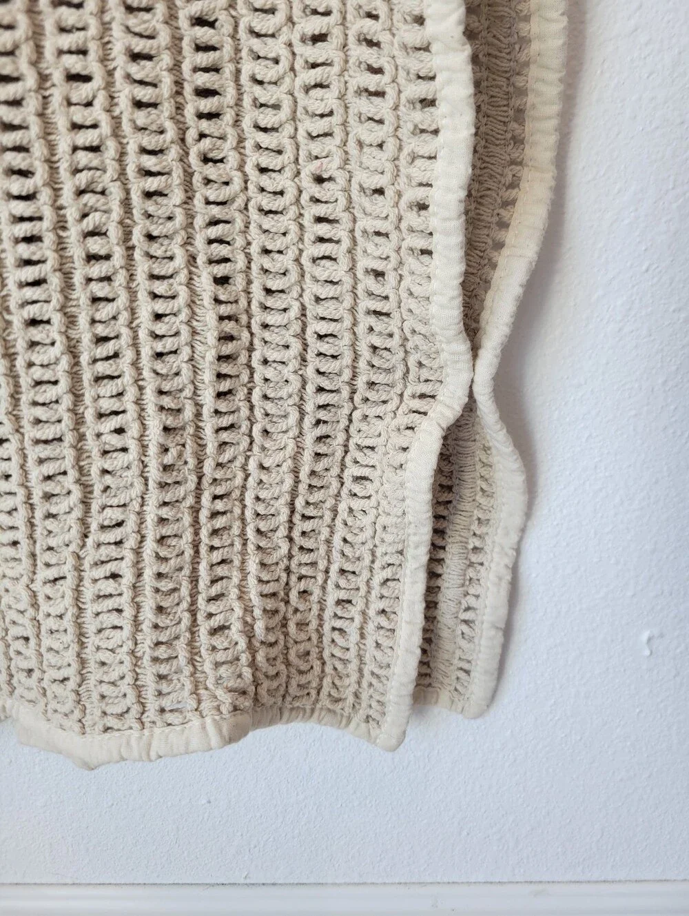 Joie Crochet Table‎ Runner Cream Cotton Blend 78